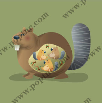 可爱卡通松鼠裁片印花服装,展现自然风格与趣味设计