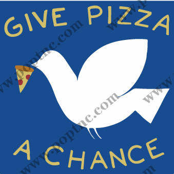 创意裁片印花服装:给披萨一个机会的趣味设计