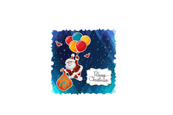 圣诞老人气球裁片印花服装 节日欢乐服装印花设计