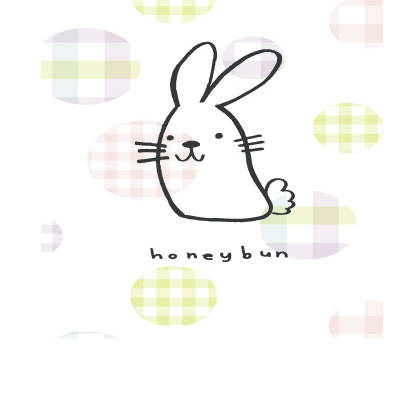 可爱兔子蜂蜜包裁片印花服装印花设计