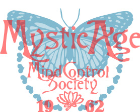 复古风格蝴蝶裁片印花服装 1962年Mind Control Society