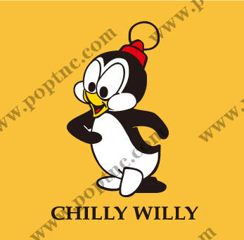 时尚卡通企鹅裁片印花服装,活泼可爱风格,适合儿童和青少年