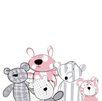 可爱卡通动物裁片印花服装设计