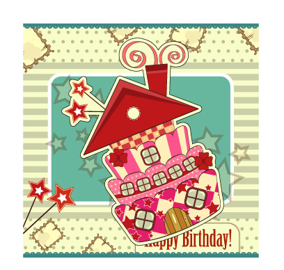 生日派对主题裁片印花服装印花设计