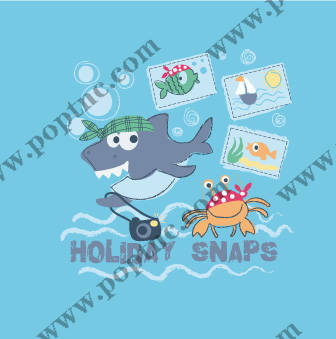 夏日海洋主题裁片印花服装,打造清新度假风