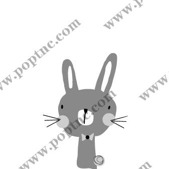 可爱卡通兔子裁片印花服装,打造时尚儿童服饰