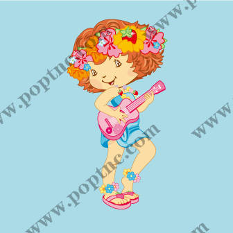 夏季清新风格儿童服装印花设计:裁片印花图案