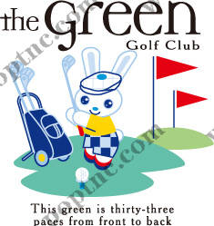 可爱兔子裁片印花服装,高尔夫主题时尚设计