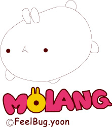 可爱卡通兔子Molang裁片印花服装印花设计