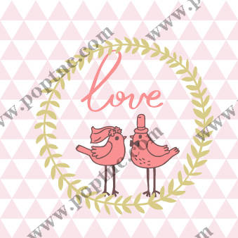 可爱卡通火烈鸟裁片印花服装印花设计