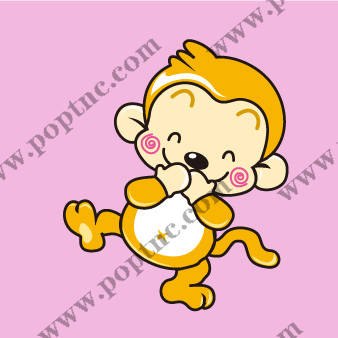 可爱卡通猴子裁片印花服装,增添活力与趣味