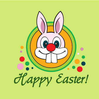 复活节快乐!可爱兔子裁片印花服装设计