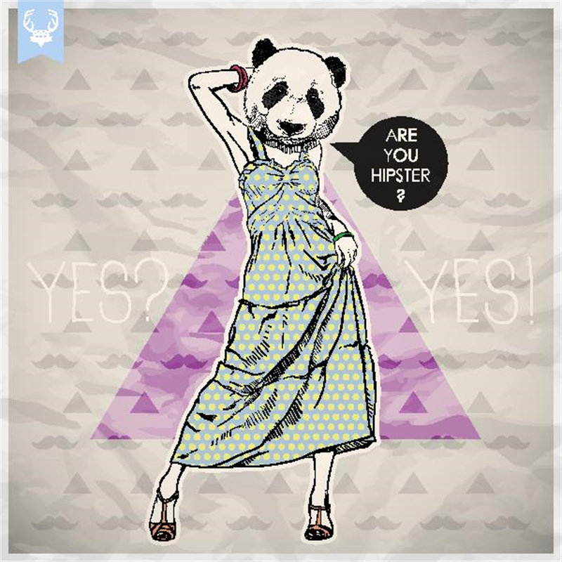 时尚熊猫裁片印花服装，打造个性潮流服装印花