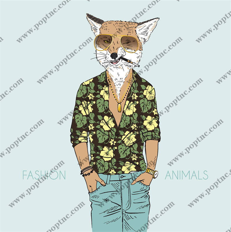 动物主题裁片印花服装:时尚与自然的完美结合