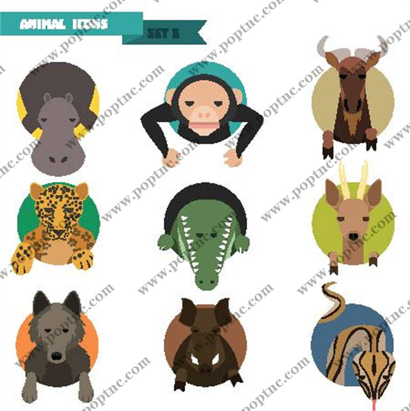 创意动物裁片印花服装图案设计,打造独特个性风格