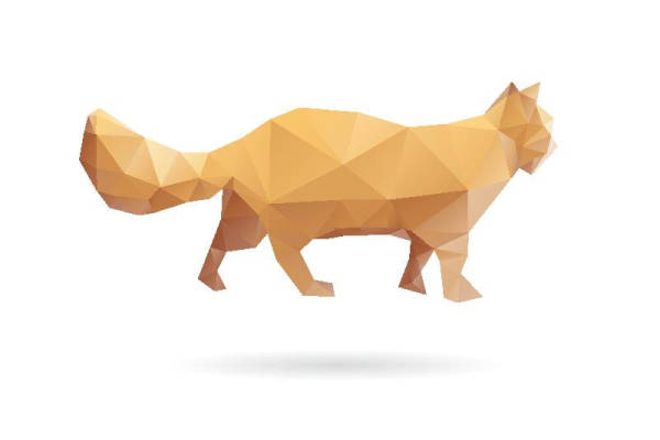 几何风格狗形裁片印花服装印花设计