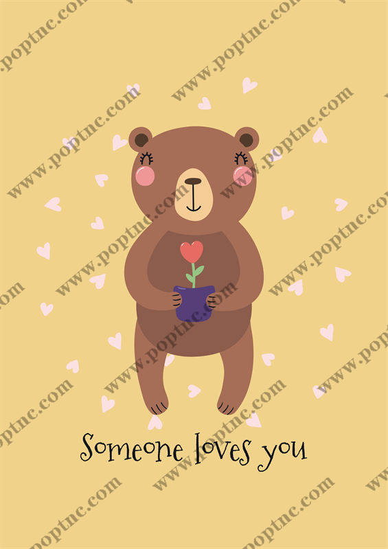 可爱卡通熊裁片印花服装,传递爱意的时尚选择