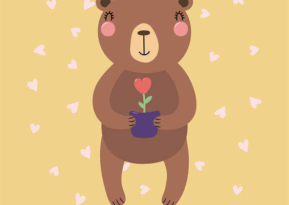 可爱卡通熊裁片印花服装,传递爱意的时尚选择