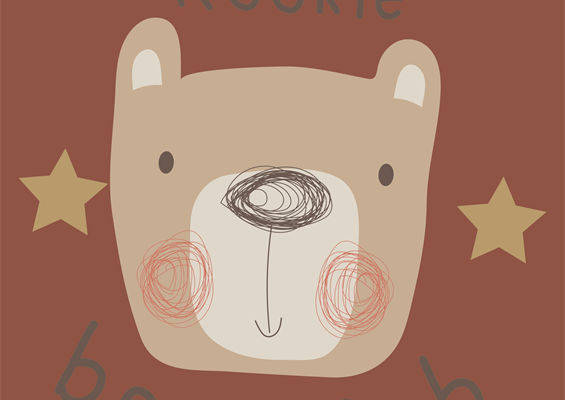 可爱熊宝宝裁片印花服装 儿童卡通服装印花设计