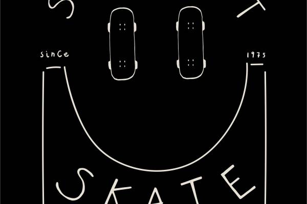 复古滑板裁片印花服装,展现个性街头风格