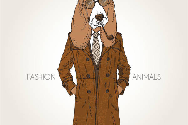 动物时尚裁片印花服装:趣味动物图案服装印花设计