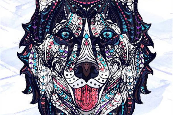 民族风哈士奇裁片印花服装 独特设计引领时尚潮流