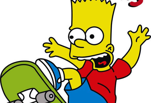 辛普森家族滑板主题裁片印花服装印花设计