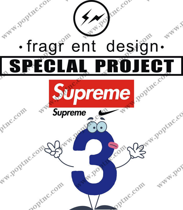 创意裁片印花服装:Supreme与Nike联名特别项目