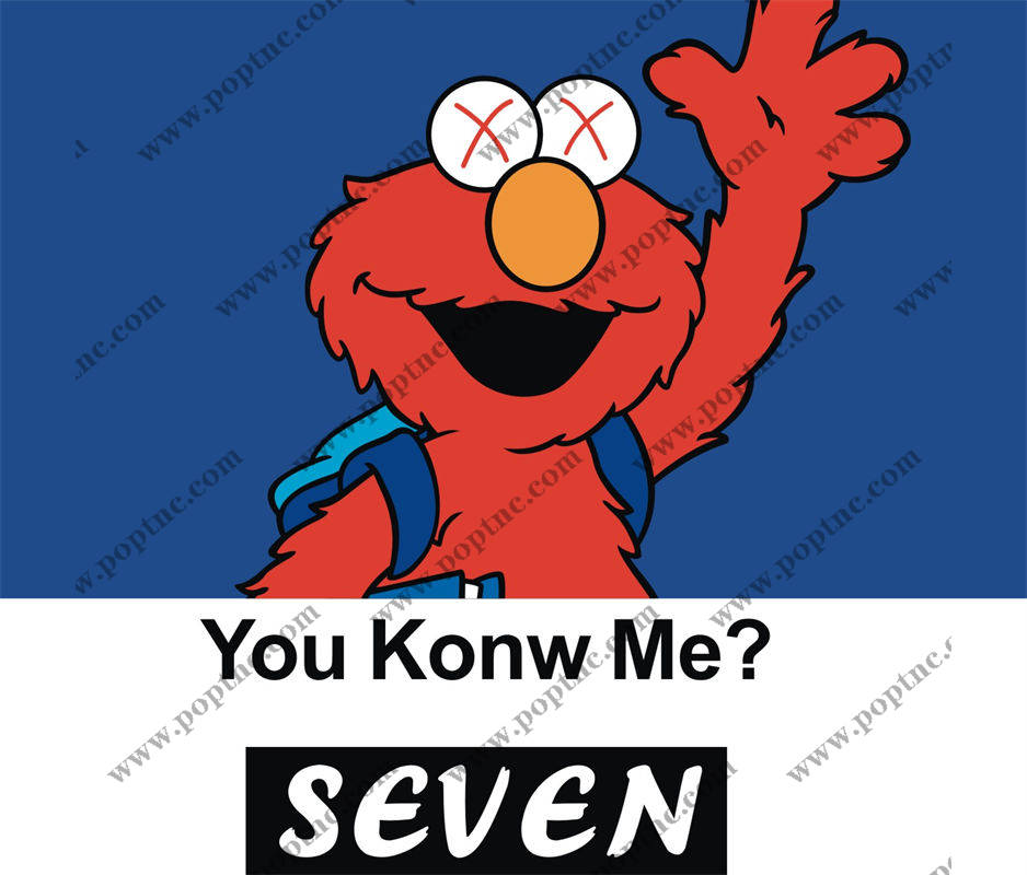 经典卡通裁片印花服装: 你认识我吗?SEVEN