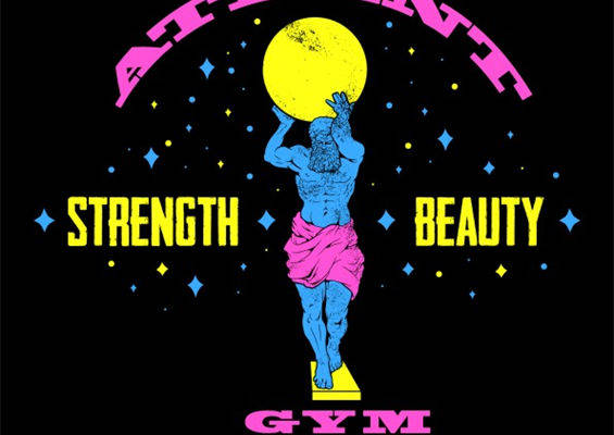 复古风格健身裁片印花服装印花设计