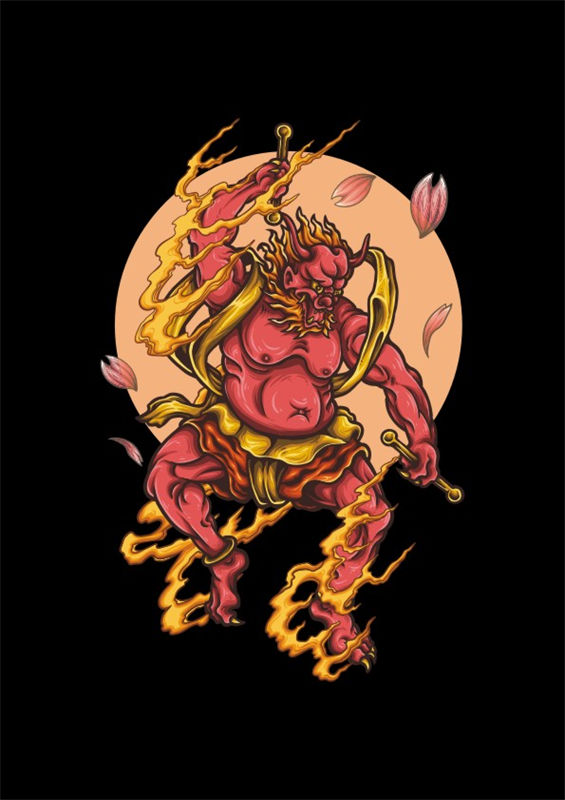 火焰战神裁片印花服装 独特设计引领潮流