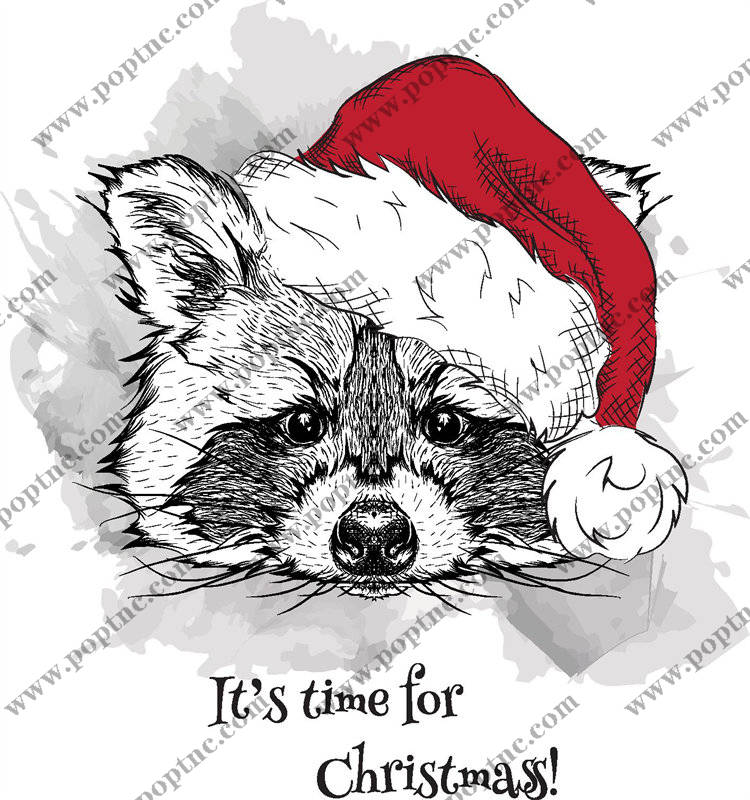 圣诞主题裁片印花服装:可爱动物图案增添节日气氛