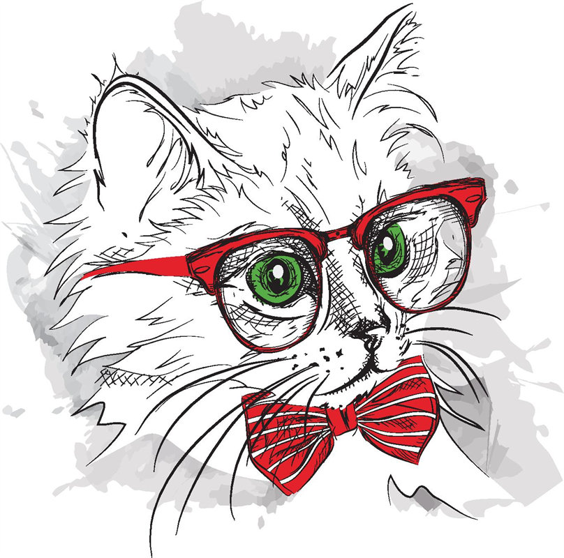 时尚猫咪裁片印花服装,打造个性潮流服装印花设计