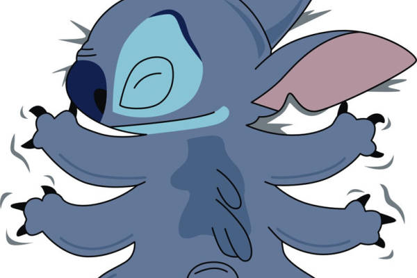 可爱卡通史迪奇裁片印花服装印花设计