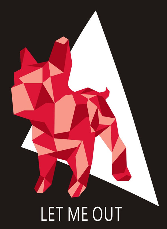 几何风格兔子裁片印花服装,突破束缚的时尚宣言