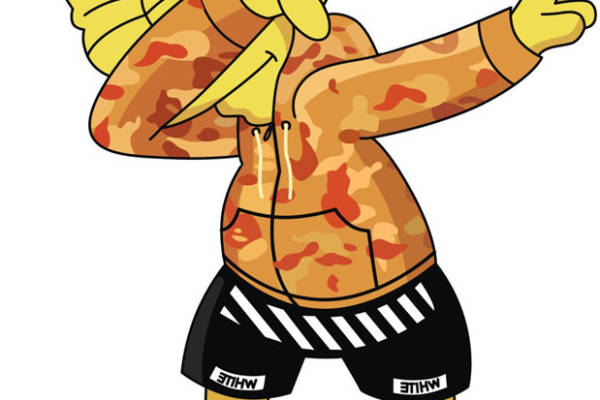 时尚披萨裁片印花服装,展现个性街头风格