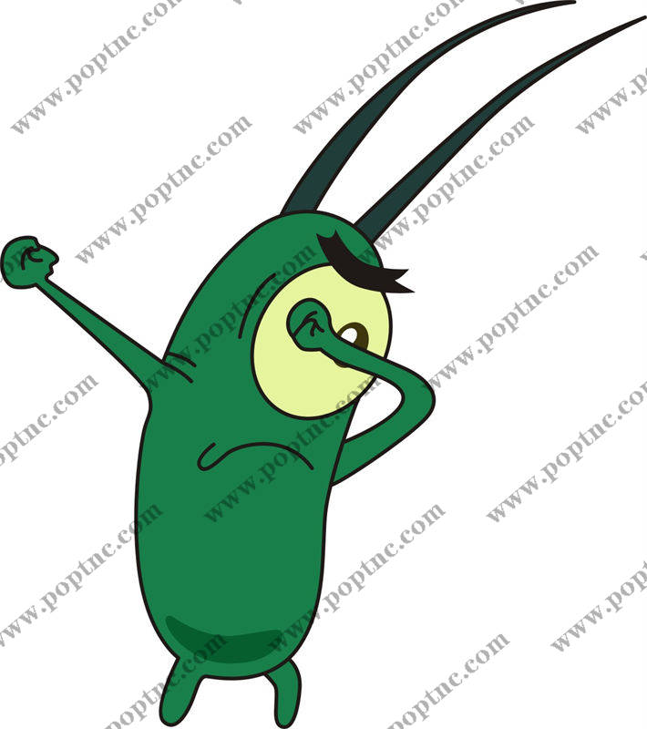 趣味卡通蚂蚱裁片印花服装印花设计