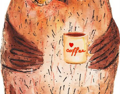 可爱猫头鹰裁片印花服装，展现独特咖啡文化魅力