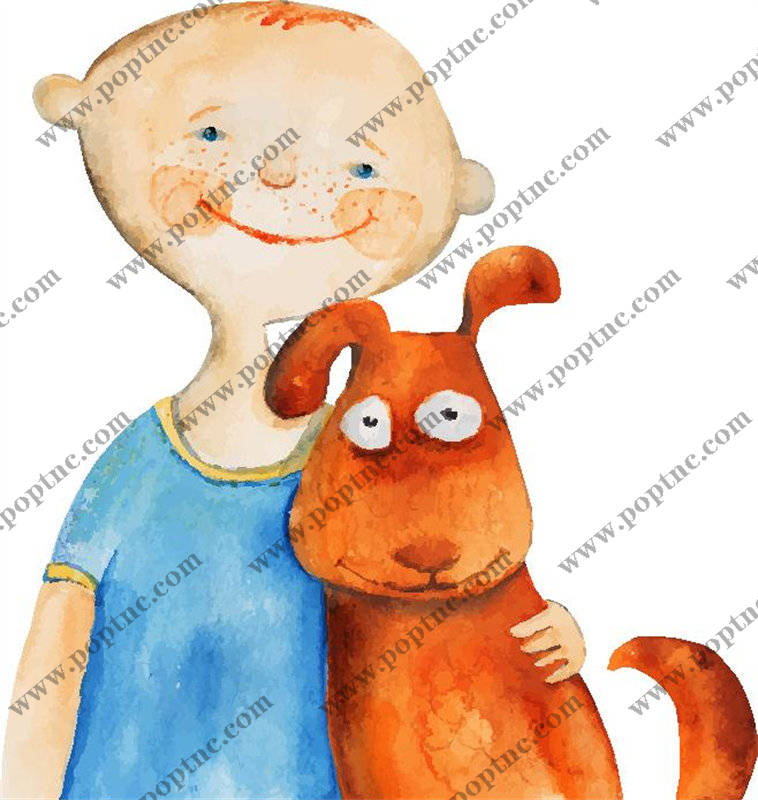 儿童卡通风格裁片印花服装印花设计