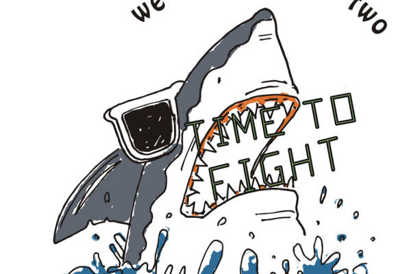 创意鲨鱼裁片印花服装，展现个性与活力