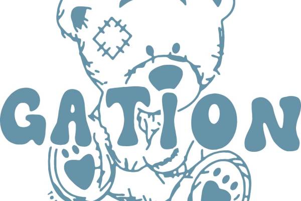 可爱卡通熊裁片印花服装,时尚潮流的儿童服装印花设计