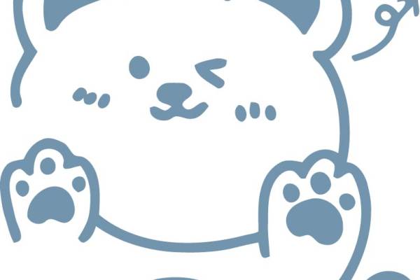 可爱卡通熊裁片印花服装印花设计