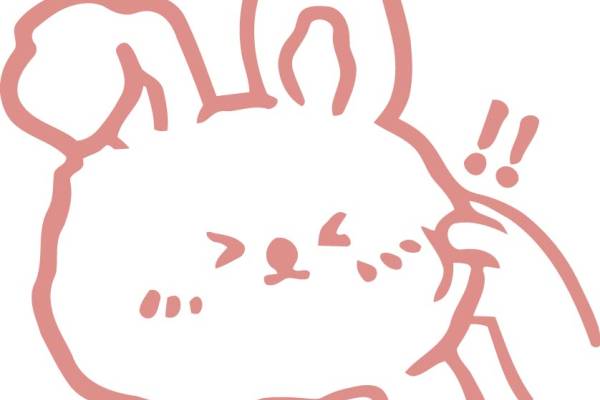 可爱卡通兔子裁片印花服装印花设计