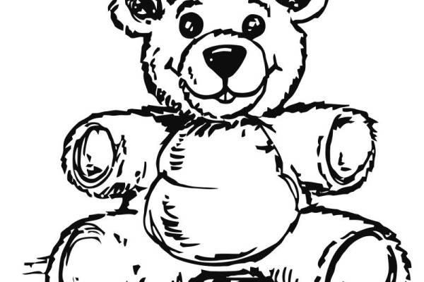 可爱卡通熊裁片印花服装印花设计,适合儿童和年轻群体