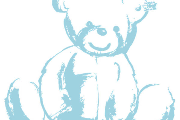 可爱卡通熊裁片印花服装印花设计