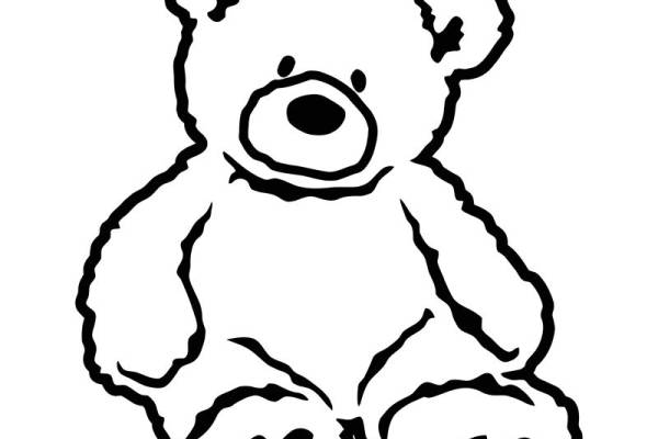 可爱卡通熊裁片印花服装印花设计