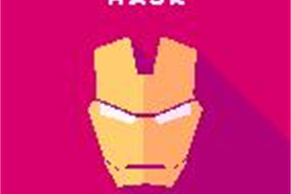 创意黄色面具裁片印花服装，打造独特街头风格