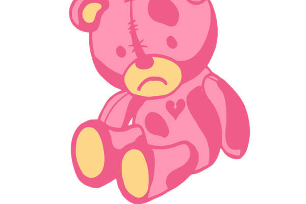 可爱粉色小熊裁片印花服装,展现个性魅力