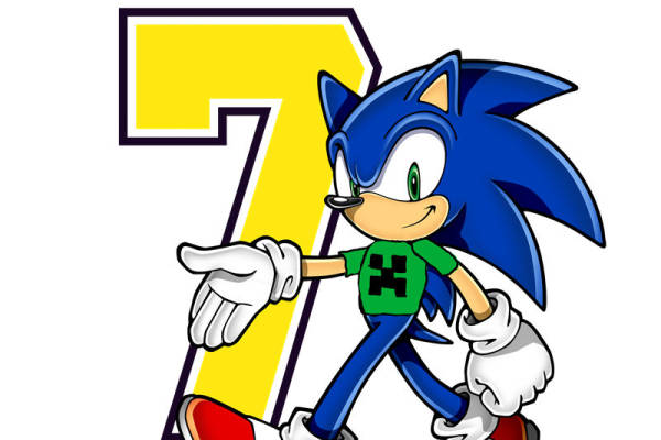 时尚校园风裁片印花服装：超级索尼克运动风格