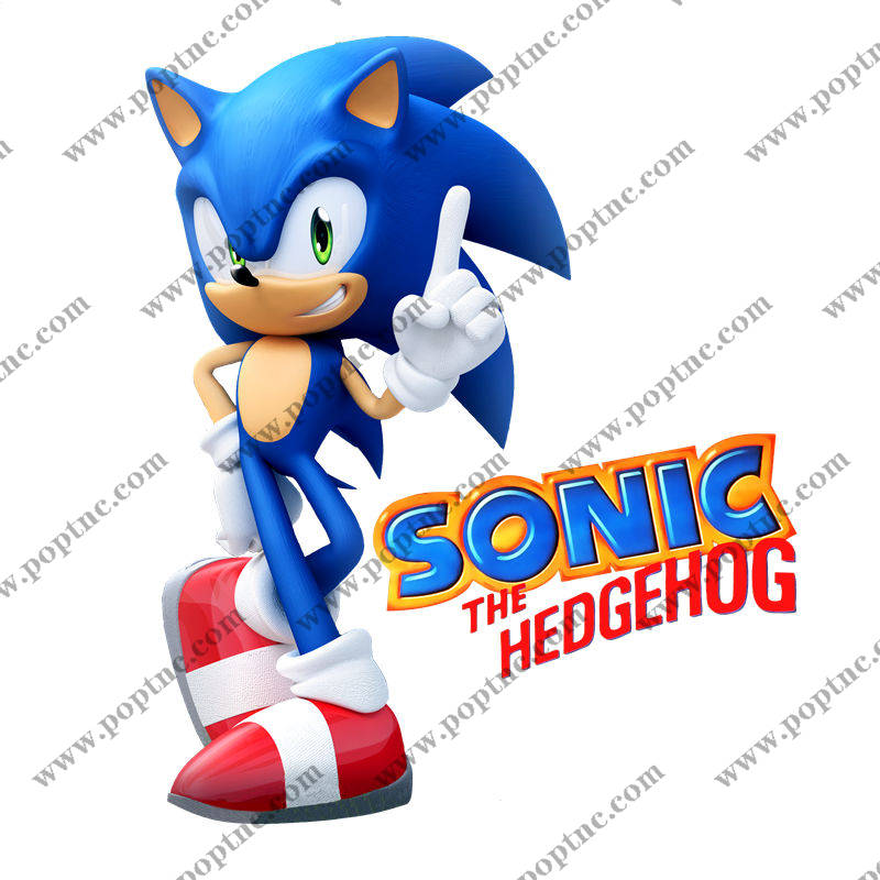 经典角色索尼克裁片印花服装,打造独特时尚风格